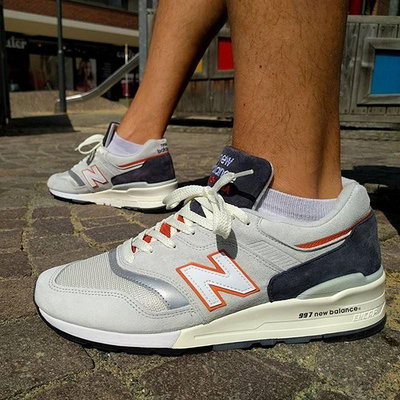 New Balance 997 百倫 NB 美產 M997CSEA 灰橘 米白 經典 麂皮 復古 男女鞋