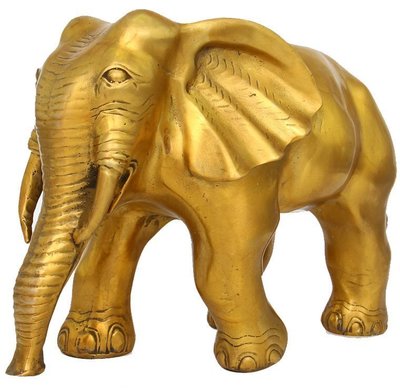 熱銷 開光純銅招財大象擺件大號家居裝飾品客廳辦公室風水象擺設工藝品ZZK