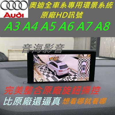 AUDI 奧迪 A3 A4 A5 A6 A7 A8 環景系統 全景 環景 3D 俯視圖 盲點 360度 360 3D環景