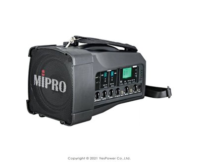 【含稅/來電優惠/送背包】MA-100D MIPRO 雙頻道迷你無線喊話器 標配抽取式藍牙模組 悅適影音