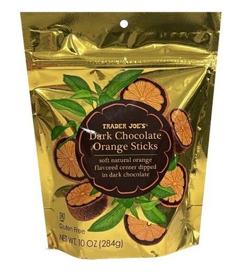 【雷恩的美國小舖】Trader Joe’s 黑巧克力橙棒 柳橙黑巧克力棒 橘子黑巧克力 黑巧克力 橘子 巧克力 黑巧克力