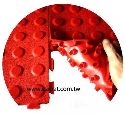 EZMAT TQ-PVC 彈性地磚 遊戲間地板 遊戲地墊 彩色巧拼 安全防撞吸震地墊 門墊