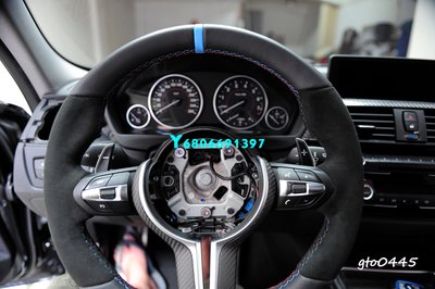 現貨熱銷-【易車汽配】BMW 原廠 F87 M2 M-Performance 方向盤 (方向盤加前卡夢蓋板前後)