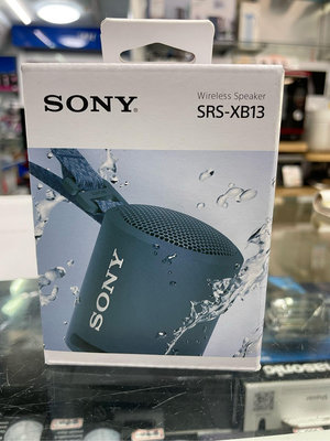 SONY SRS-XB13 重低音 藍牙喇叭 (台灣索尼公司貨保固一年) IPX67防水防塵 深藍色