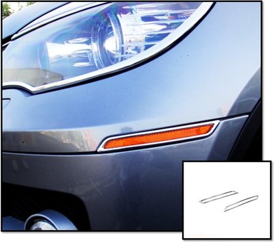 圓夢工廠 BMW X6 E71 E72 2008~2014 改裝 鍍鉻銀 前側保險桿 反光片框 方向燈框 側保桿飾框