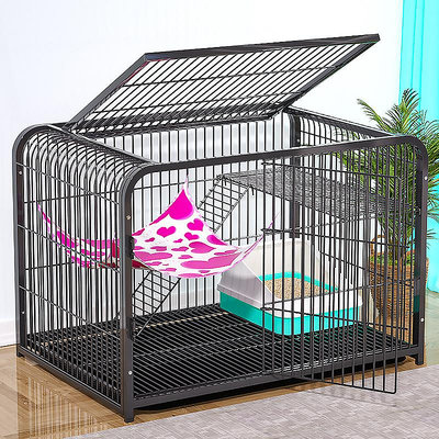 貓籠貓籠超大自由空間家用加密兔子籠鐵絲網鴿子籠雙層貓別墅繁育貓窩