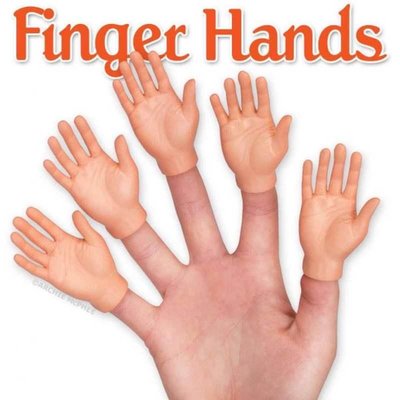 FINGER HANDS 美國 Archie McPhee 手指小手 惡搞手中手 手指套 手指 小手 整人玩具 道具