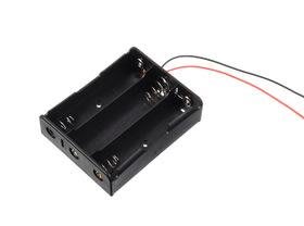 【666】A192=3節11.1V 18650電池盒帶紅黑線 帶線電池盒鋰電池盒 充電串聯使用 尺寸75.8*61*20