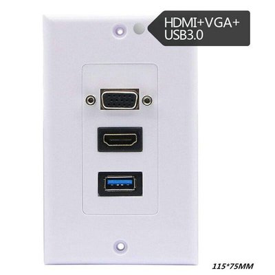 熱賣4K2K 60HZ HDMI美式面板 HDMIVGAUSB3.0 墻插壁插 11570mm     新品 促銷簡約