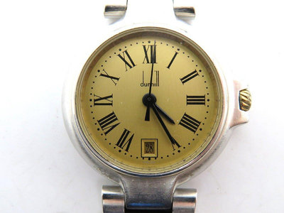 【一元起標】【精品廉售/手錶】瑞士名錶Dunhill登喜路 石英錶/精鋼錶帶*經典好錶*高價靓款*#LQ*防水*佳品