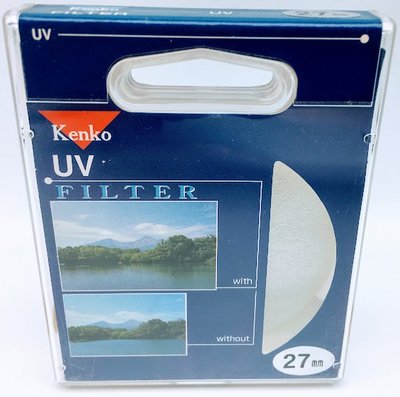 KENKO DIGITAL FILTER 27mm UV (外框銀色) ･UV保護鏡片 鏡頭保護鏡片