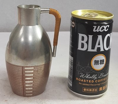 【日本古漾】222603 日本錫製 徳利錫壺 瓶身有凹 徑口寬約3cm 高約11cm 老件