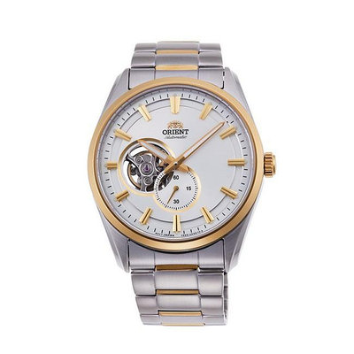 「官方授權」ORIENT東方錶 藍寶石鏤空機械錶鋼帶款金色-40.8mm RA-AR0001S