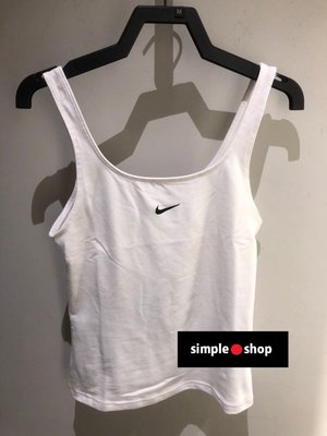 【Simple Shop】NIKE CAMI 運動背心 訓練 慢跑 瑜珈 背心 小可愛 白色 女款 DH1346-100