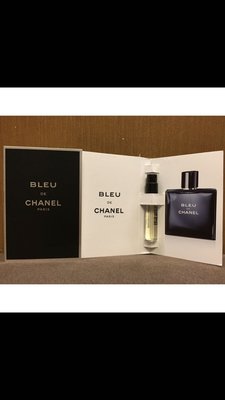 ☆~咖啡香~☆ 美國空運 Chanel Bleu de Chanel 香奈兒藍色 男性 淡香水 針管/試管  1.5ml