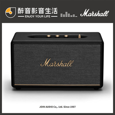 【醉音影音生活】英國 Marshall Stanmore III  經典黑 第三代 藍牙喇叭.台灣公司貨