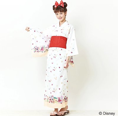 Disney米妮聯名Secret Honey日本和服浴衣.長洋裝全新