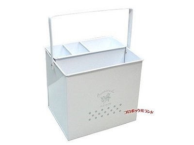 鄉村雜貨小市集＊zakka 日本購回 Maison 兩層可提收納鐵盒 小物用品儲放箱（特價）