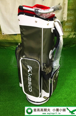 [小鷹小舖] Kasco Golf TKC-CB050 佳思克 高爾夫 球桿袋 6分隔 8.5 型 軍綠/白 配色