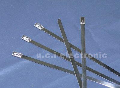 【UCI電子】(D-62) 304不銹鋼紮帶4.6*300mm 自鎖式白鋼綁帶 不銹鋼束帶 白鐵束帶(10條50元)