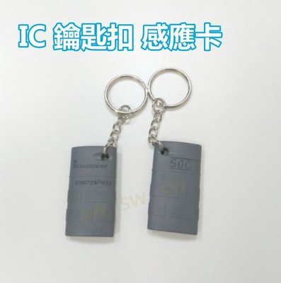 LY007 IC鑰匙扣卡 灰色感應卡 紐扣卡 複旦IC卡 IC異型卡 門禁卡 考勤卡 適用三星 加安 東隆 電子鎖