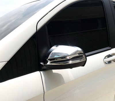IDFR-汽車精品 BENZ Viano V W447 2020 鍍鉻後視鏡飾蓋