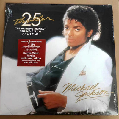 音悅音影~現貨Michael Jackson邁克爾杰克遜 THIRLLER 25周年 2LP黑膠唱片