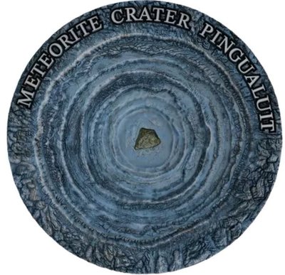 【海寧潮現貨】紐埃2018年隕石坑系列5努納維克眼高浮雕仿古銀幣