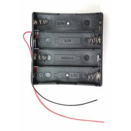18650電池盒4顆 3.7V 18650鋰電池盒有電源線 適合電子實習或維修