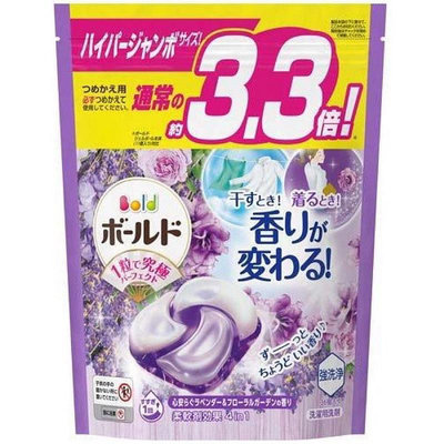 日本P&amp;G 4D洗衣球 室內晾曬／薰衣草香  洗衣膠球 33/36入袋裝-滿599免運