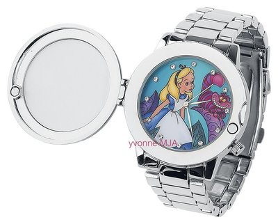 *Yvonne MJA* 英國迪士尼Disney 限定正品 愛麗絲和柴郡貓 手錶 鋼錶