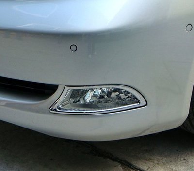 圓夢工廠 Lexus LS460 LS600h LS600hl 2006~2009 改裝 鍍鉻銀 前保險桿 霧燈框飾貼