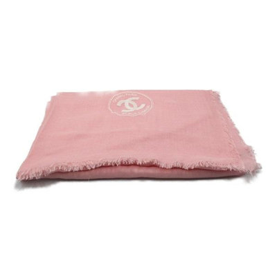 CHANEL 香奈兒  scarf 絲巾 圍巾 粉色 日本現貨 包郵包稅 9.5成新【BRAND OFF】