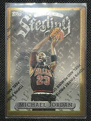 NBA 1996 TOPPS FINEST STERLING MICHAEL JORDAN #50