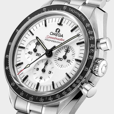 最新 OMEGA 31030425004001 歐米茄 登月錶 手錶 42mm 超霸系列 白面 3861機芯