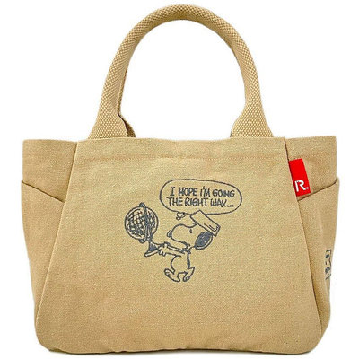 日本PEANUTS SNOOPY×ROOTOTE 帆布提袋/手提袋--秘密花園