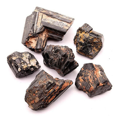靈昌水晶碎石天然黑碧璽托瑪琳黑電氣石原石擺件礦石標本