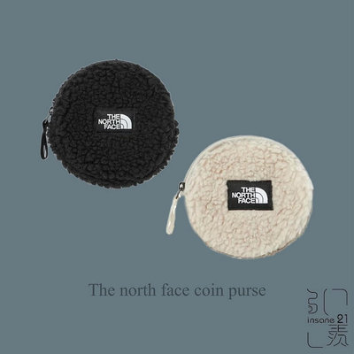 THE NORTH FACE COIN PURSE 毛毛零錢包 米/黑/奶茶 NN2PN90A【Insane-21】