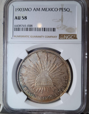 【二手】 NGC AU58 1903年MO AM版 墨西哥鷹洋 直邊鷹2798 外國錢幣 硬幣 錢幣【奇摩收藏】可議價