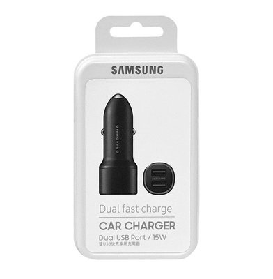 ㊣現貨出清㊣ SAMSUNG 三星原廠雙USB快充車用充電器。車充