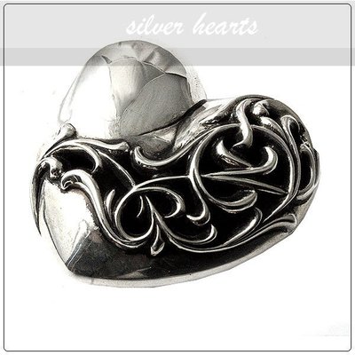 【SILVER HEARTS】Goro's Chrome Hearts 克羅心 Heart Large 皮帶扣 扣環