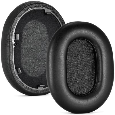 黑色替換蛋白質皮革耳墊耳墊耳墊適用於索尼 WH-1000XM5 (WH1000XM5) 降噪耳機