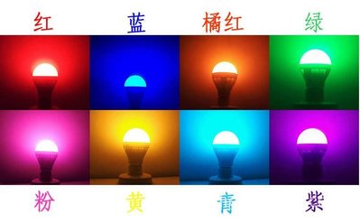 LED彩色燈泡小燈泡七彩照明裝飾室內氛圍節能燈戶外暖E27螺口
