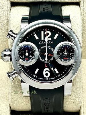 重序名錶 GRAHAM 格林漢 Swordfish Booster 劍魚 特殊左冠把 46mm 自動上鍊計時腕錶