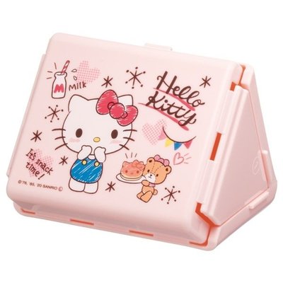 ♥小花花日本精品♥ Hello Kitty 三角飯糰收納盒 小物收納 置物盒 ~ 3