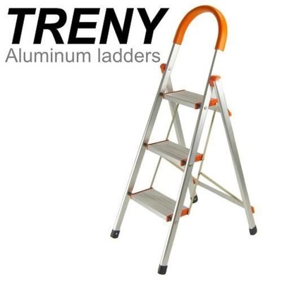 TRENY-4632 加寬鋁製三階扶手梯 踏高73公分 鋁製扶手梯 手扶梯 工作梯 梯子 鋁梯 修繕必備 居家必備