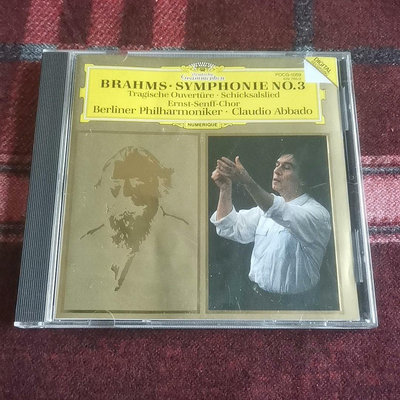 原裝正版 日版 勃拉姆斯第3交響曲，悲劇序曲，勝利之歌。阿巴27567