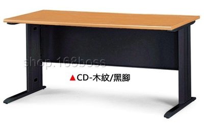 【愛力屋】 全新 CD 木紋/黑腳 100x70cm 辦公桌 電腦桌 OA桌
