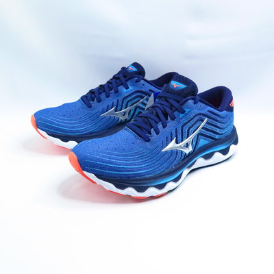 Mizuno WAVE HORIZON 6 男款慢跑鞋 高支撐 J1GC222622 藍【iSport愛運動】