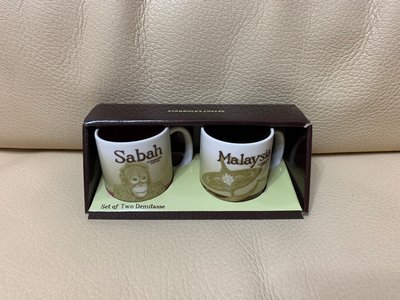 代購 STARBUCKS 星巴克 馬來西亞+沙巴 Sabah 迷你 對杯 馬克杯 icon 小杯 組合杯 濃縮咖啡杯